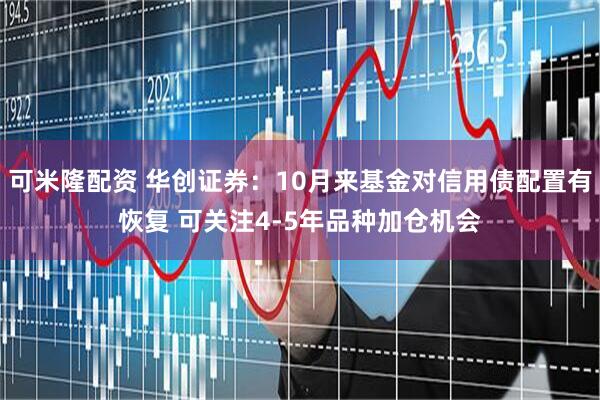 可米隆配资 华创证券：10月来基金对信用债配置有恢复 可关注4-5年品种加仓机会